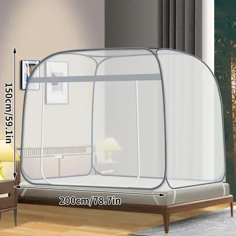 Camping Hammock With Mosquito Net Rainfly - Mosquiteiro Mongol Yurt, Instalação Livre Quadrado