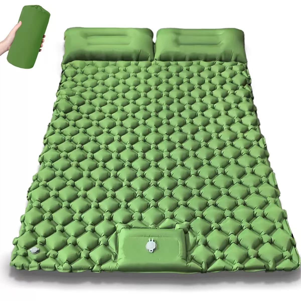 Camping Air Mattress Built In Pump - Colchão inflável para camping com travesseiro,