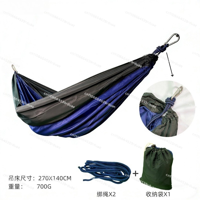 Double Hammock Portable Parachute Nylon - Rede de descanso dupla portátil para