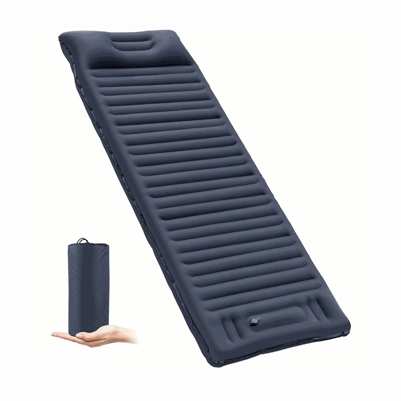 Inflatable Camping Sleeping Pad Pillow - Colchonete de dormir Airo com almofada,