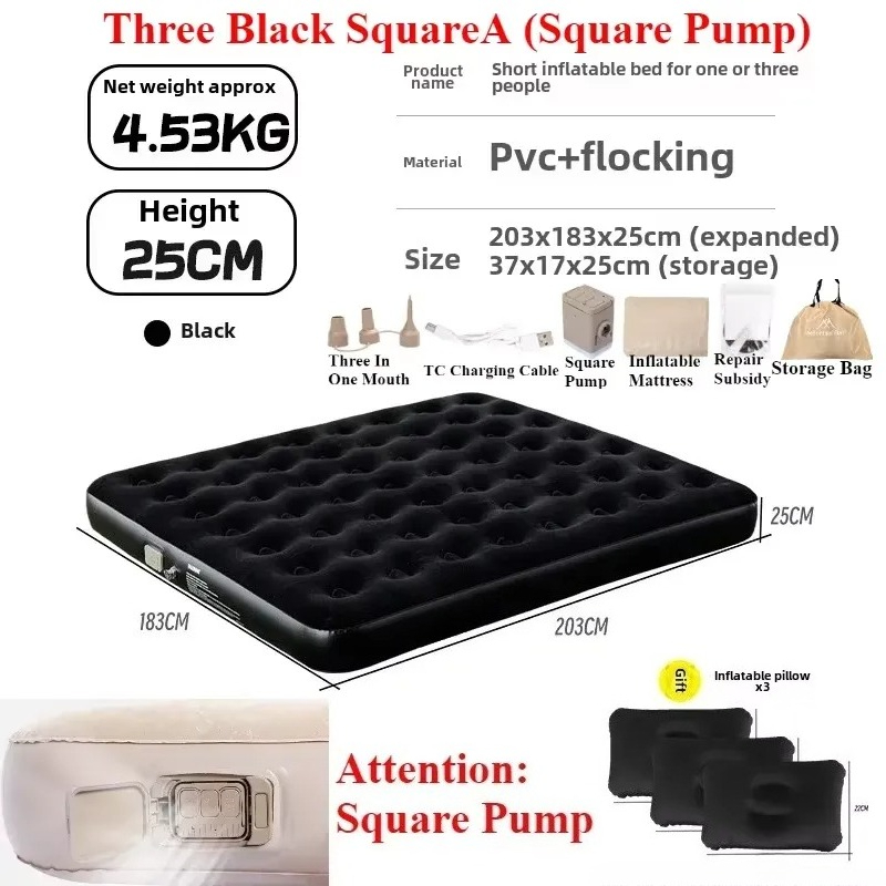 Camping Air Mattress Built In Pump - Colchão Inflável com Bomba de Ar