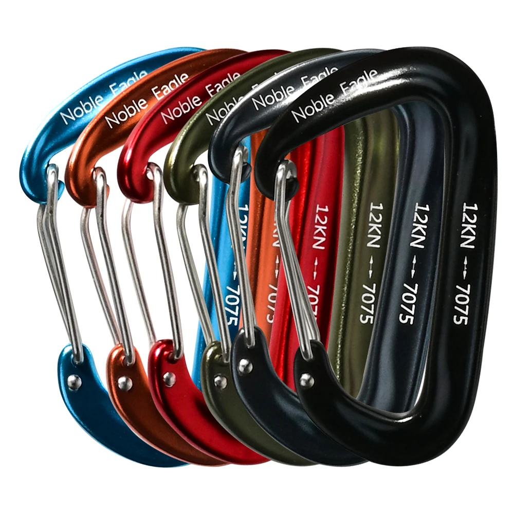Carabiners Aluminum 12Kn Heavy Duty - 6 pçs 12kn alumínio d anel