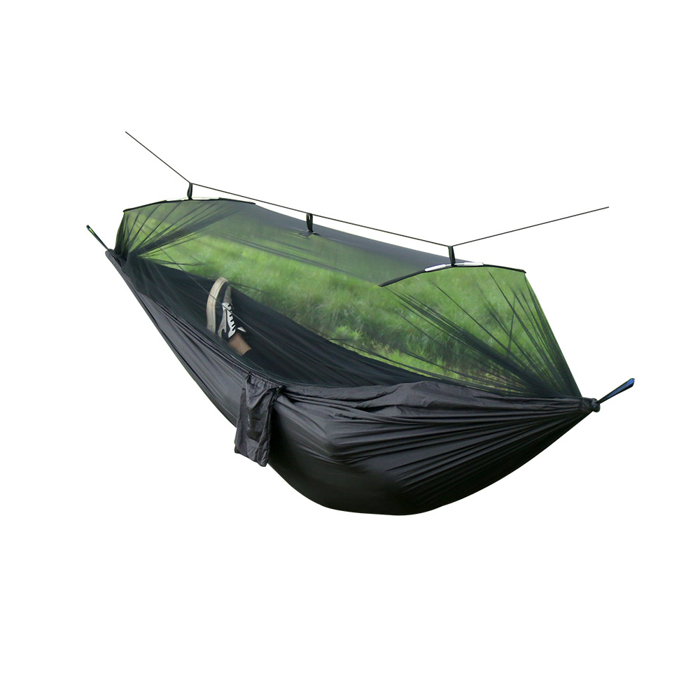 Double Hammock Portable Parachute Nylon - Rede de Camping Dupla com Mosquiteiro,