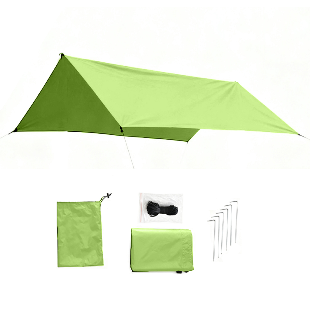 Hammock Rain Fly Tarp Waterproof 3X3M - Lona de Camping 3x3m, Toldo Impermeável
