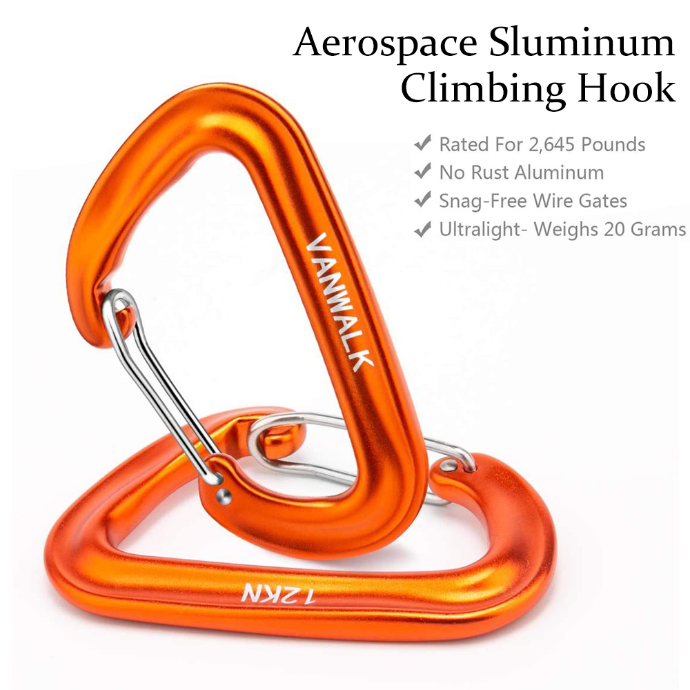 Mosquetões 2/5 Peças, Fivela d - Carabiners Aluminum 12Kn Heavy Duty avaliação e preço