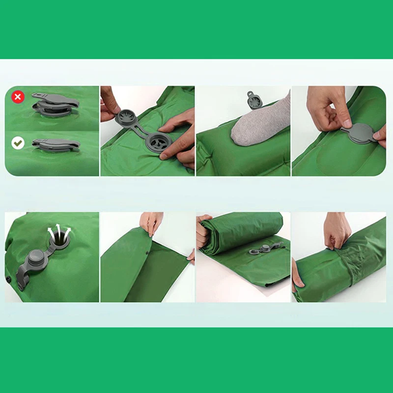 Colchonete Inflável para Campi - Inflatable Camping Sleeping Pad Pillow avaliação e preço