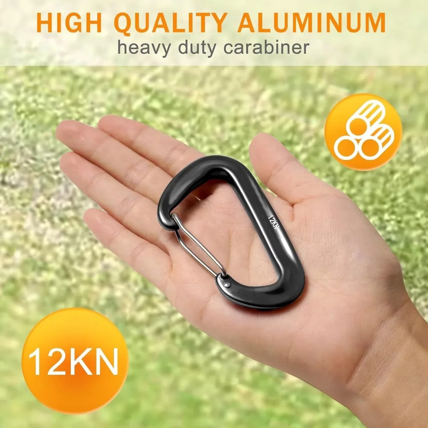 Mosquetão de Alumínio Reforçad - Carabiners Aluminum 12Kn Heavy Duty avaliação e preço