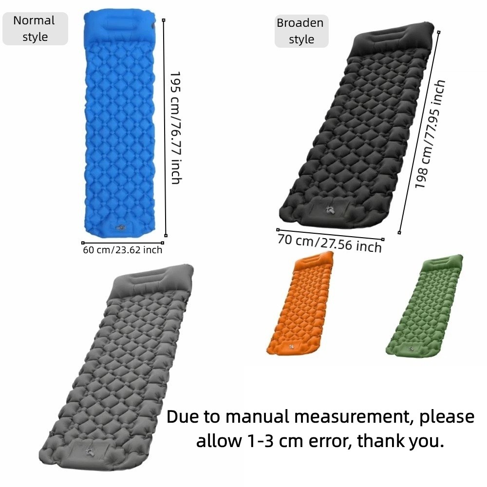 Colchão Inflável para Camping  - Inflatable Camping Sleeping Pad Pillow avaliação e preço