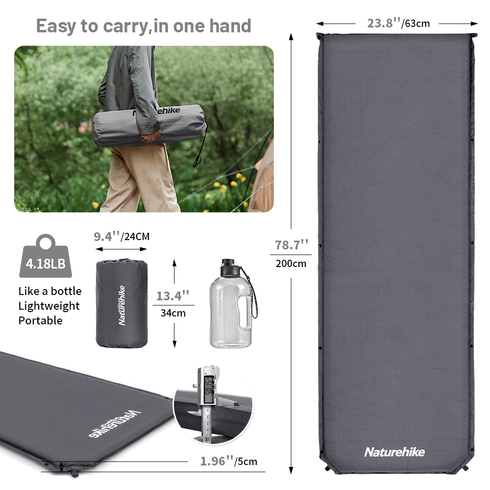 Naturehike colchão auto-infláv - Camping Air Mattress Built In Pump avaliação e preço