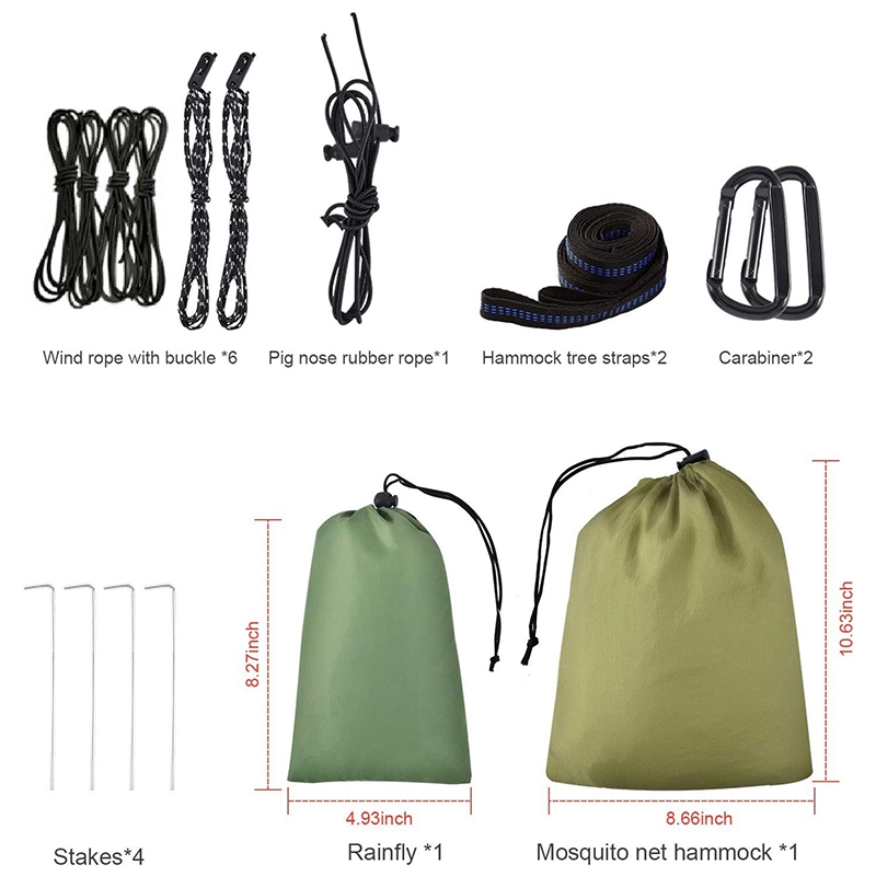 RMWIN – Rede de campismo com t - Camping Hammock With Mosquito Net Rainfly avaliação e preço