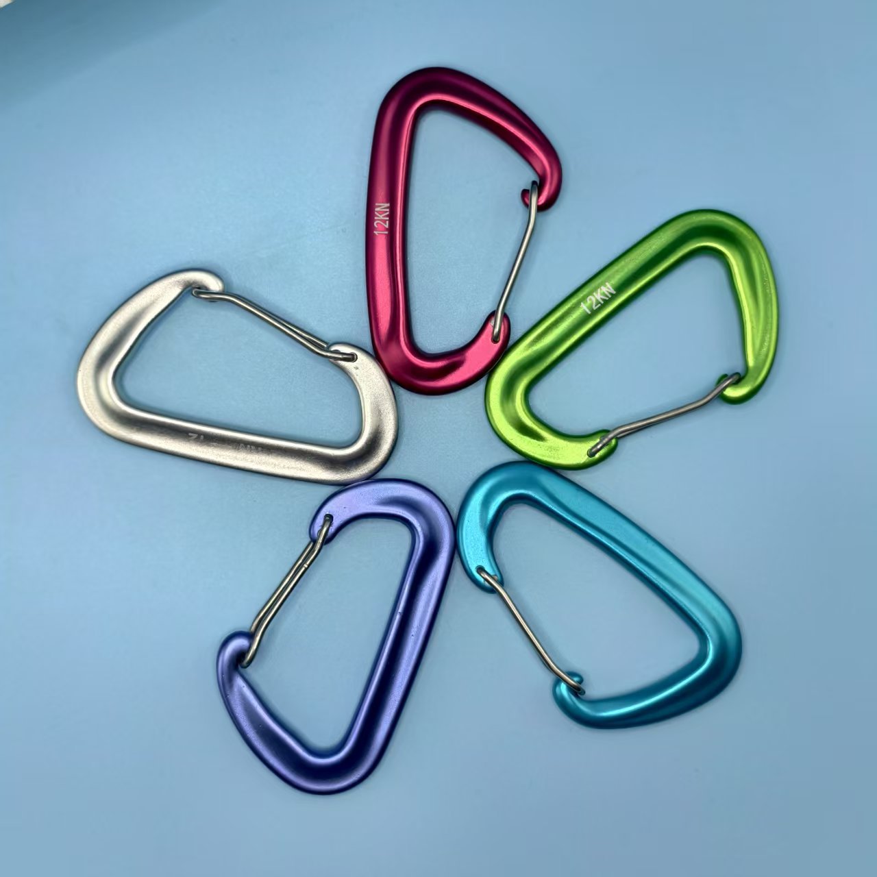 Conjunto de 6 mosquetões de al - Carabiners Aluminum 12Kn Heavy Duty avaliação e preço