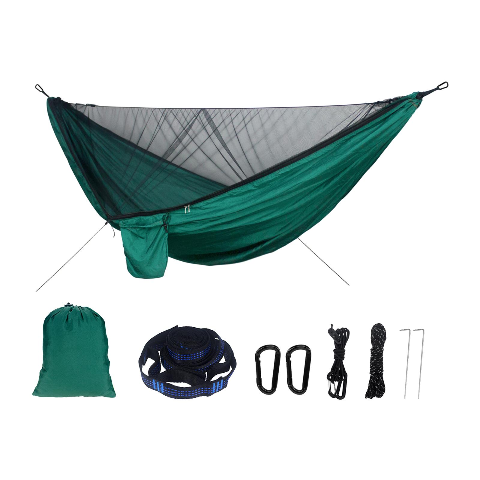 Rede de Camping Dupla com Mosq - Double Hammock Portable Parachute Nylon avaliação e preço