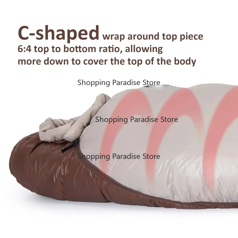 Saco de Dormir Mummy de Pluma  - Sleeping Bag 4 Season Down Winter avaliação e preço