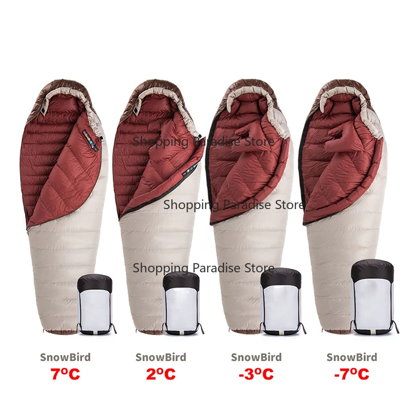 Saco de Dormir Mummy de Pluma  - Sleeping Bag 4 Season Down Winter avaliação e preço