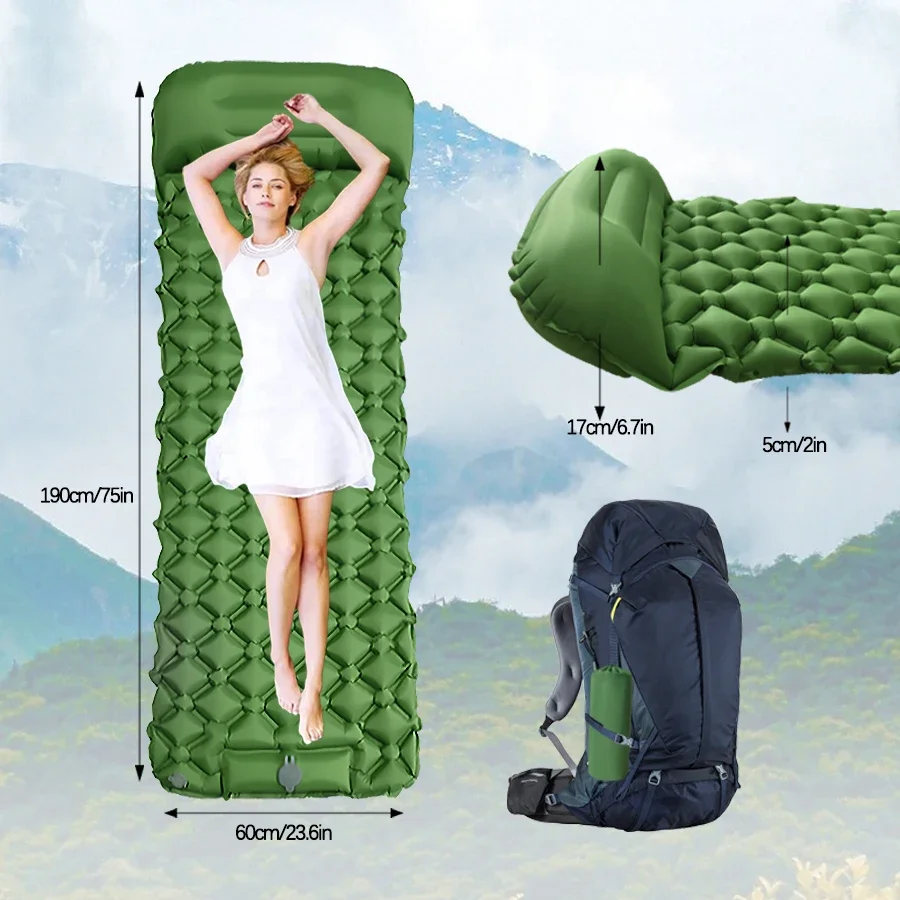 Colchonete Inflável Ultraleve  - Camping Air Mattress Built In Pump avaliação e preço