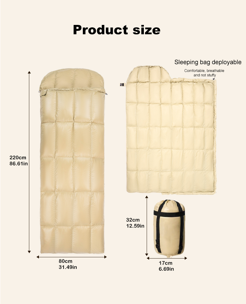 Saco de Dormir de Inverno Ultr - Sleeping Bag 4 Season Down Winter avaliação e preço