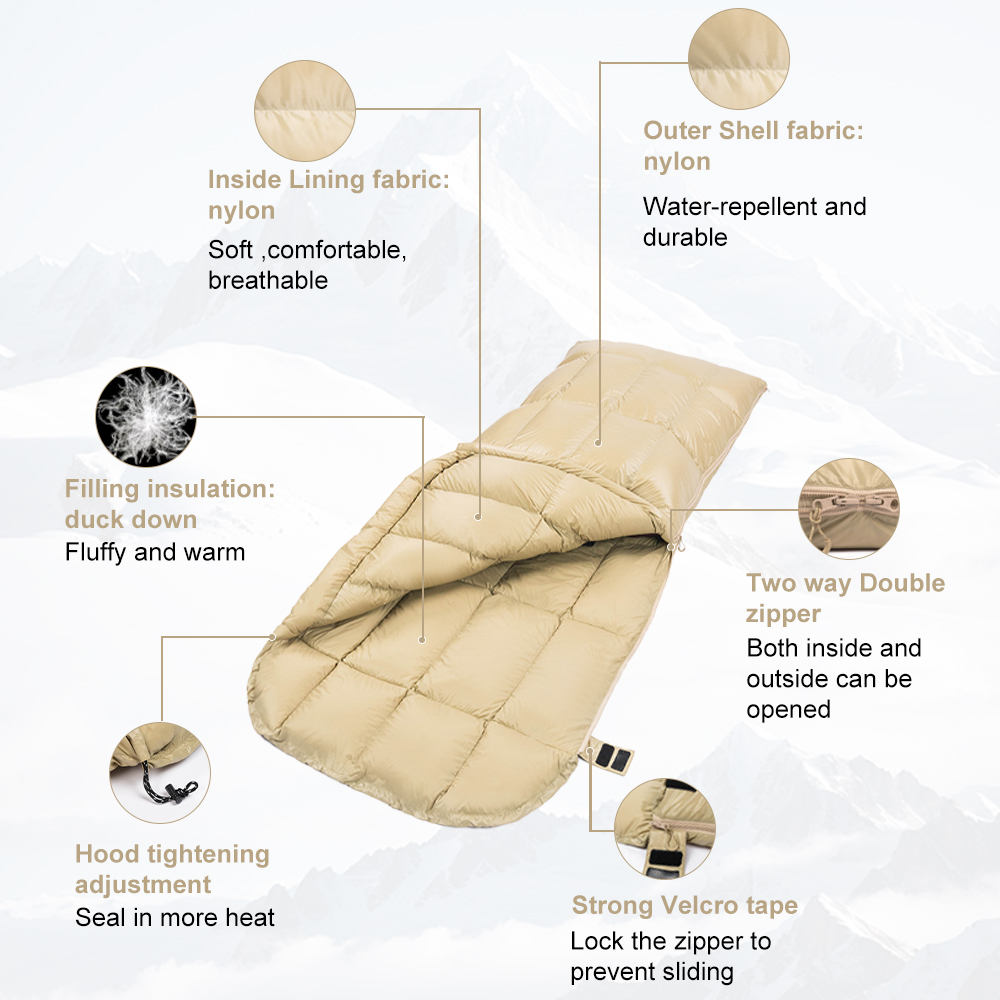 Saco de Dormir de Inverno Ultr - Sleeping Bag 4 Season Down Winter avaliação e preço