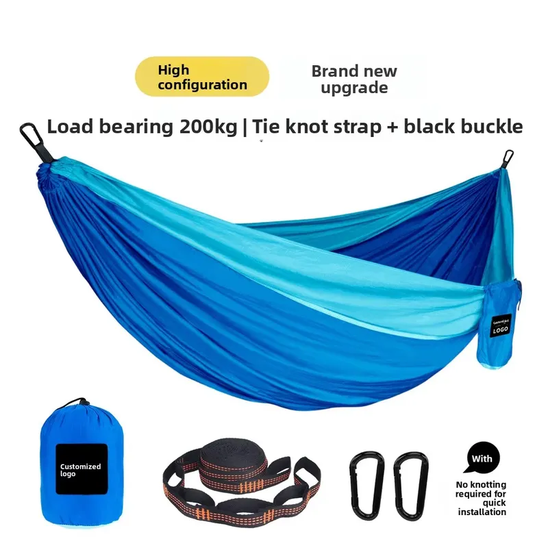 Rede de paraquedas portátil e  - Double Hammock Portable Parachute Nylon avaliação e preço
