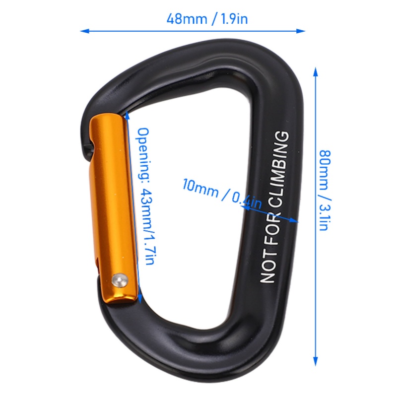 5 Peças de Mosquetões de Escal - Carabiners Aluminum 12Kn Heavy Duty avaliação e preço