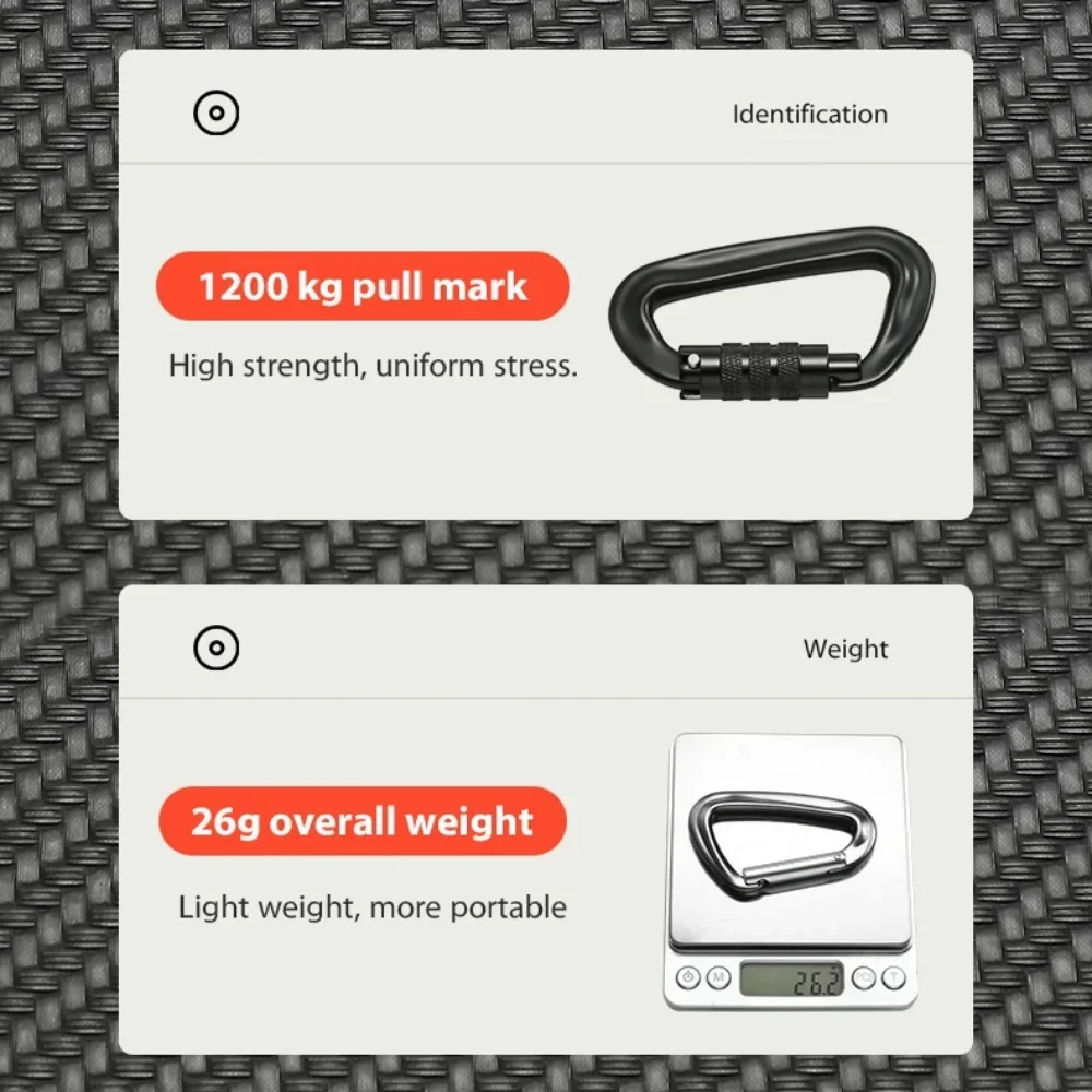 Mosquetão em Liga de Alumínio  - Carabiners Aluminum 12Kn Heavy Duty avaliação e preço