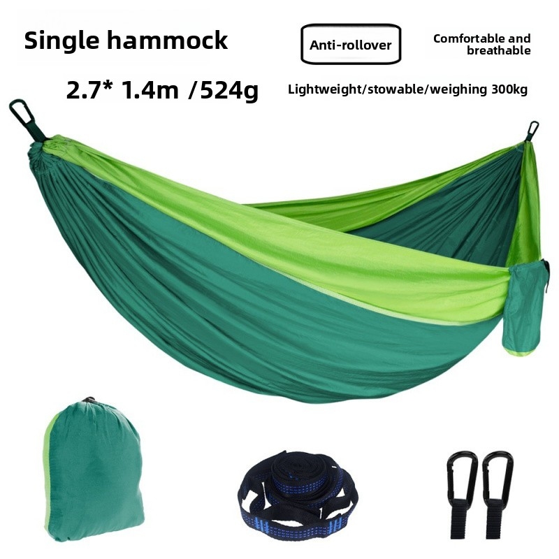 Rede de Camping Portátil 270*1 - Double Hammock Portable Parachute Nylon avaliação e preço