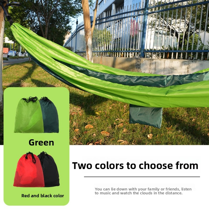 Rede de Camping Portátil 270*1 - Double Hammock Portable Parachute Nylon avaliação e preço