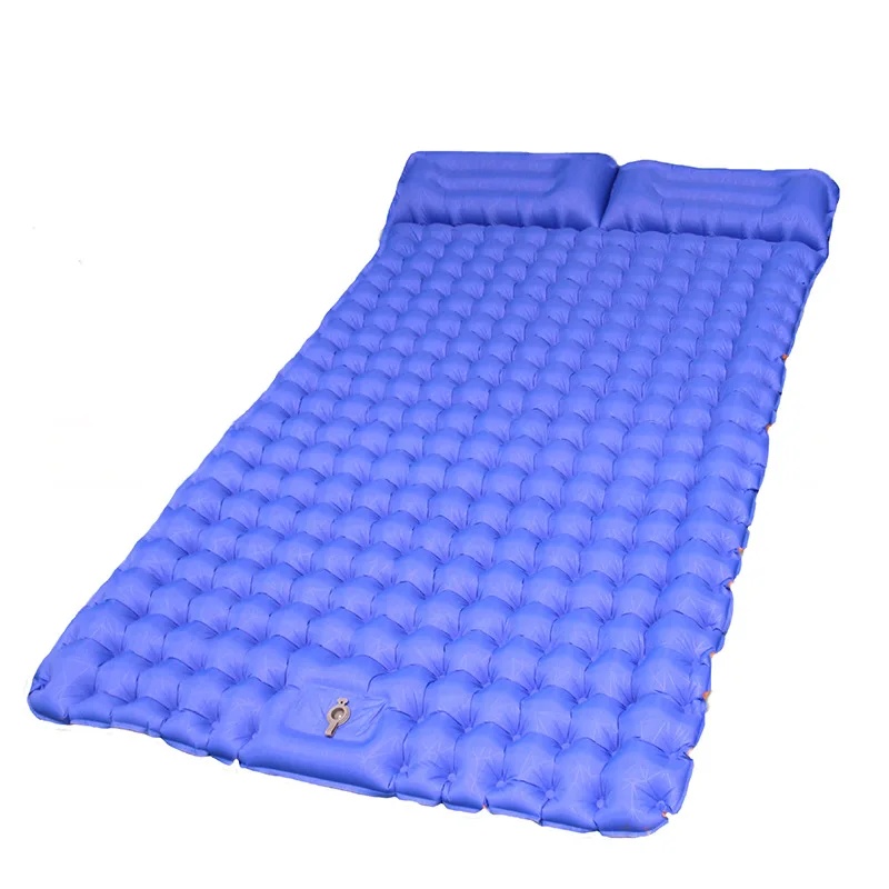 Colchão inflável duplo para ca - Inflatable Camping Sleeping Pad Pillow avaliação e preço