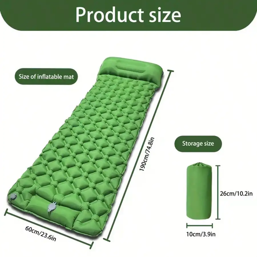 Colchão de camping insuflável  - Camping Air Mattress Built In Pump avaliação e preço