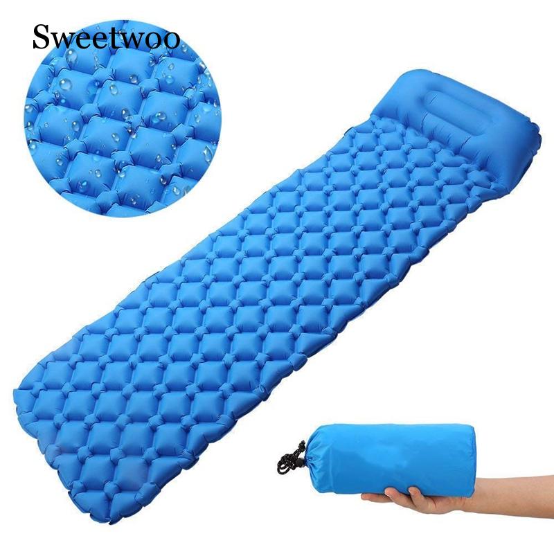 Almofada de dormir para acampa - Inflatable Camping Sleeping Pad Pillow avaliação e preço