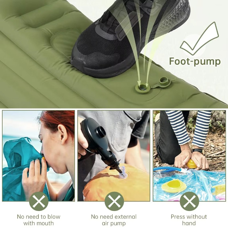 Colchonete de dormir Airo com  - Inflatable Camping Sleeping Pad Pillow avaliação e preço