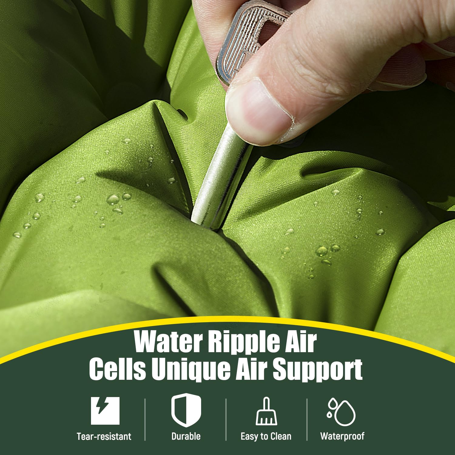 Colchão Inflável Duplo para Ca - Inflatable Camping Sleeping Pad Pillow avaliação e preço