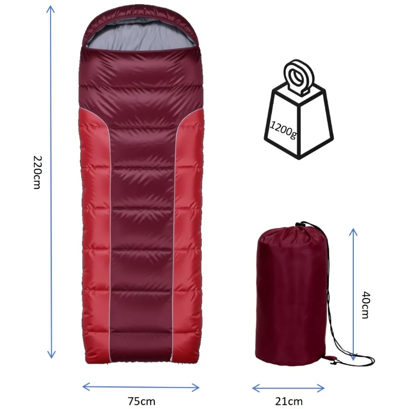 Saco de dormir compacto ultral - Sleeping Bag 4 Season Down Winter avaliação e preço