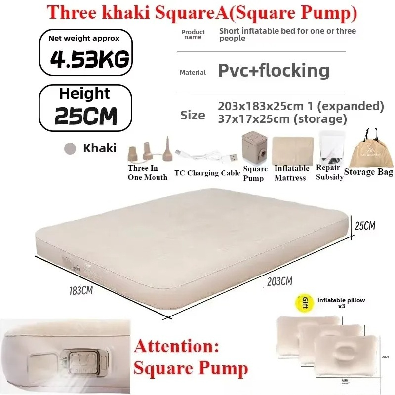 Colchão Inflável com Bomba de  - Camping Air Mattress Built In Pump avaliação e preço