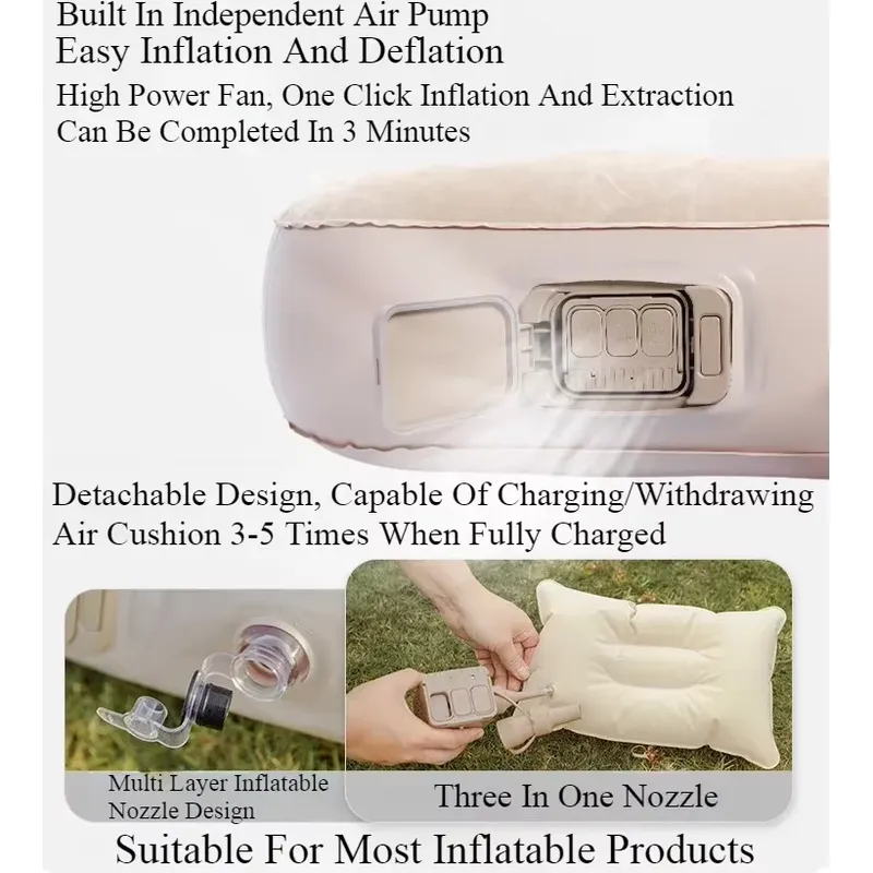 Colchão Inflável com Bomba de  - Camping Air Mattress Built In Pump avaliação e preço