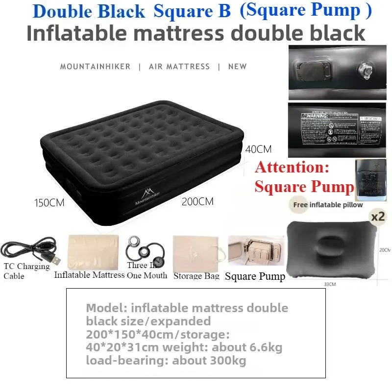 Colchão Inflável com Bomba de  - Camping Air Mattress Built In Pump avaliação e preço