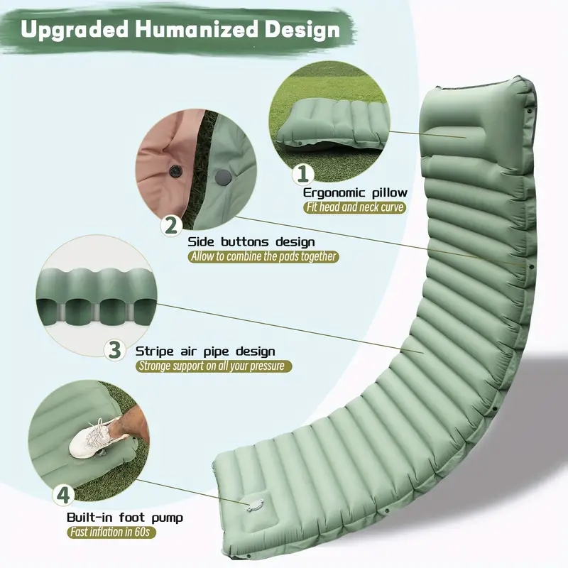 Colchão Inflável para Camping  - Camping Air Mattress Built In Pump avaliação e preço