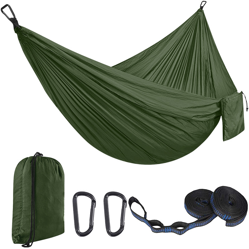 Rede de Descanso Portátil de N - Double Hammock Portable Parachute Nylon avaliação e preço