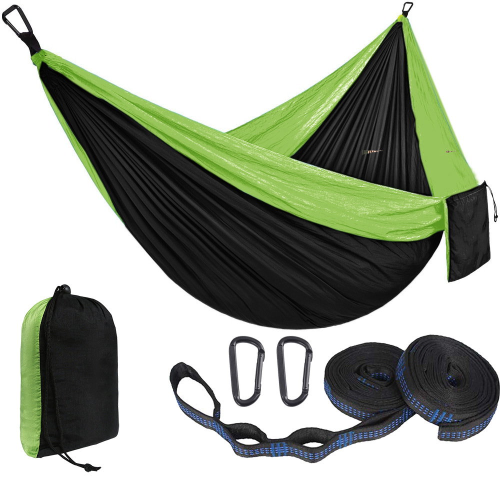 Rede de Descanso Portátil de N - Double Hammock Portable Parachute Nylon avaliação e preço