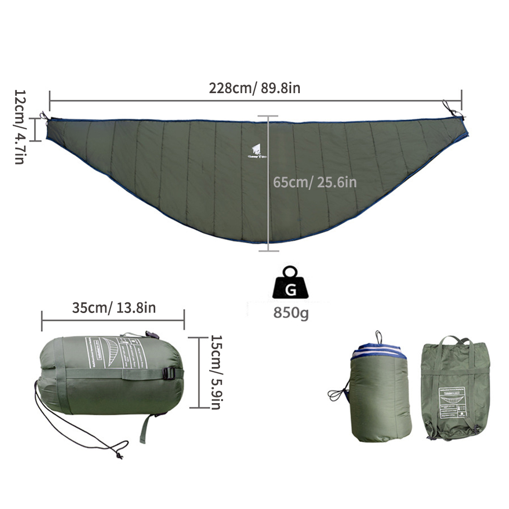 Rede portátil underquilt inver - Underquilt For Camping Hammock Cold Weather avaliação e preço