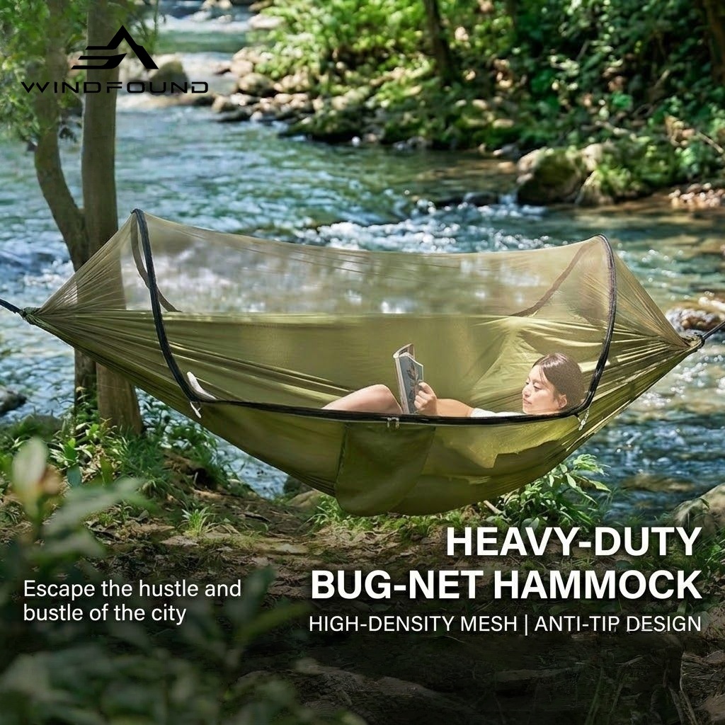 Rede de Camping Ultraleve com  - Double Hammock Portable Parachute Nylon avaliação e preço