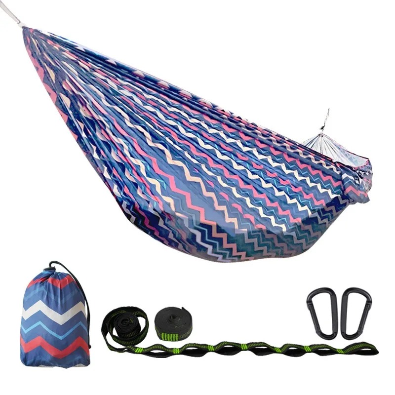 Rede de Camping com Estampa, L - Double Hammock Portable Parachute Nylon avaliação e preço