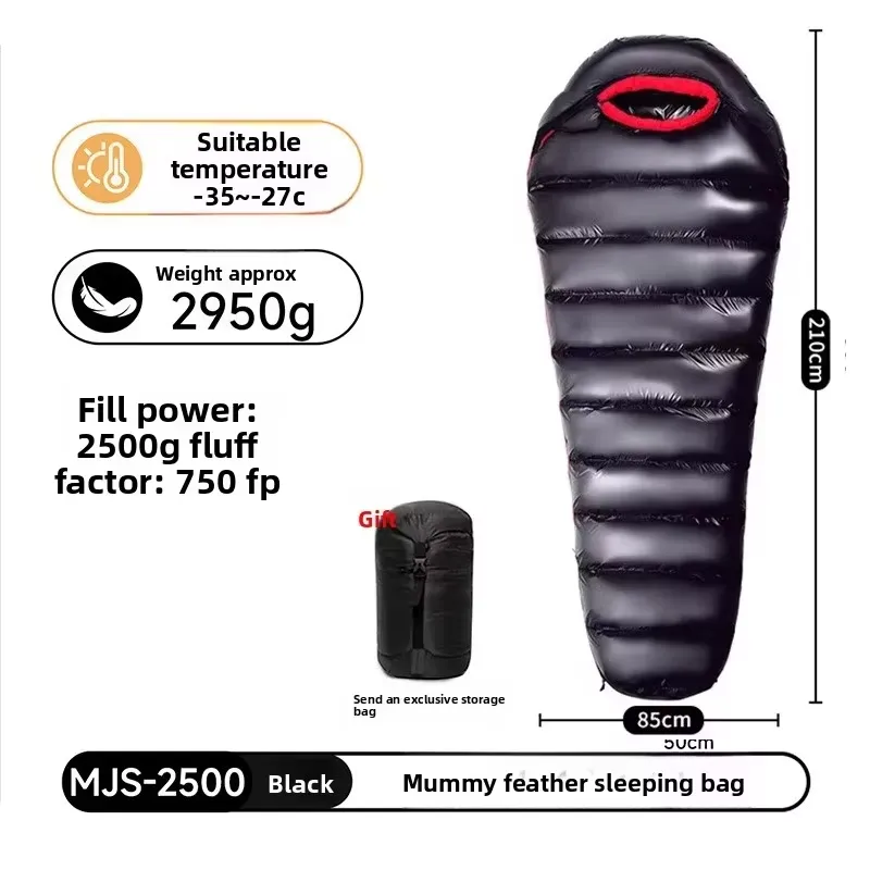 Saco de dormir tipo mummy ultr - Sleeping Bag 4 Season Down Winter avaliação e preço