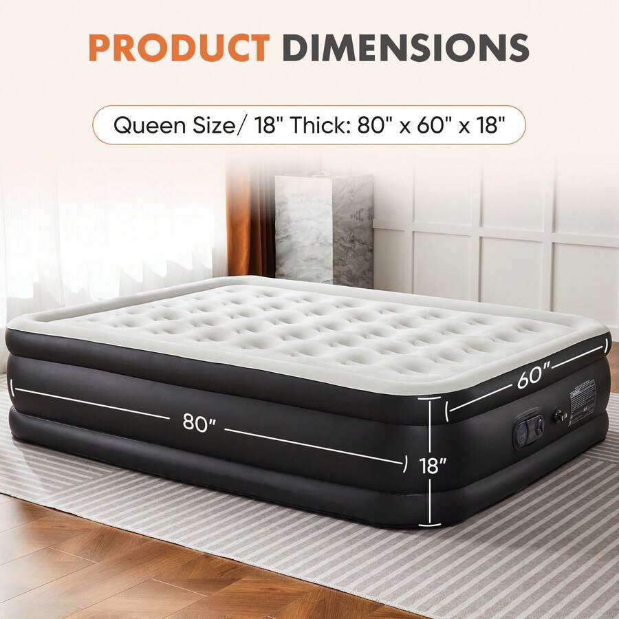Colchão de ar, portátil, com b - Camping Air Mattress Built In Pump avaliação e preço