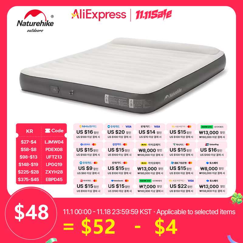 Naturehike colchão autoinfláve - Camping Air Mattress Built In Pump avaliação e preço