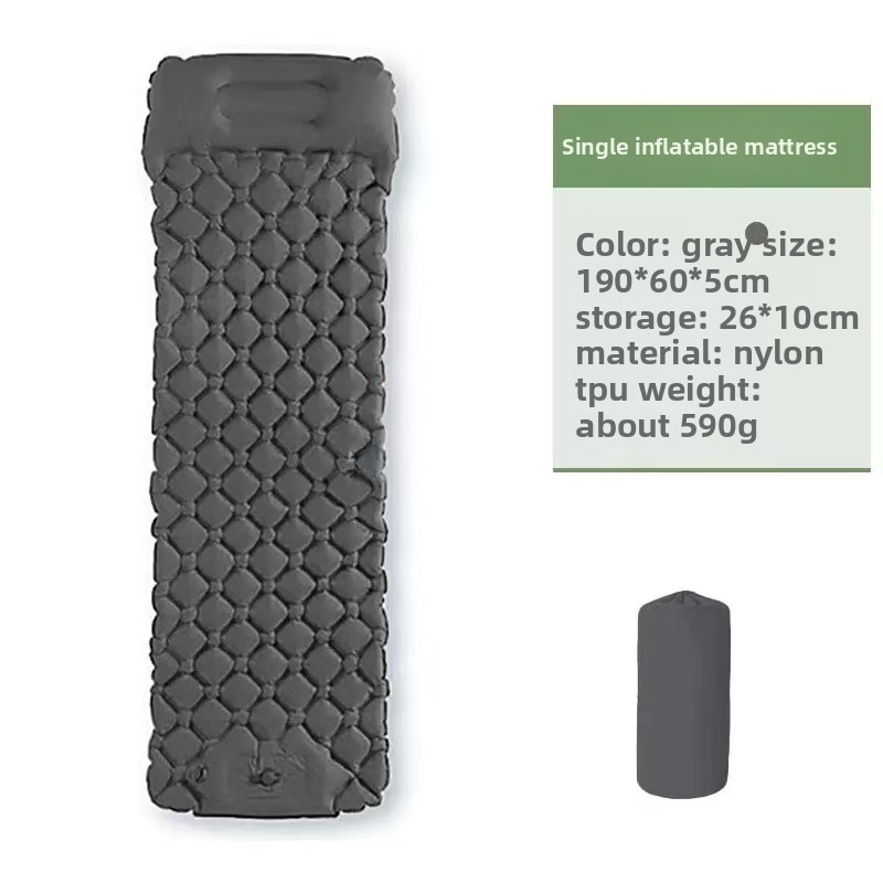 Colchão Inflável de Nylon Durá - Inflatable Camping Sleeping Pad Pillow avaliação e preço