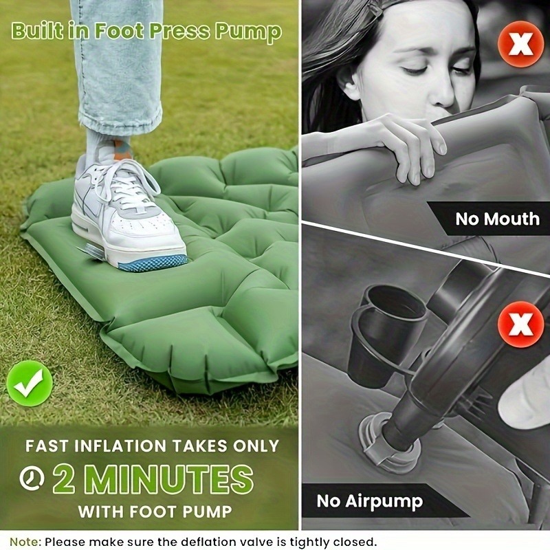 Colchão Inflável de Nylon Durá - Inflatable Camping Sleeping Pad Pillow avaliação e preço