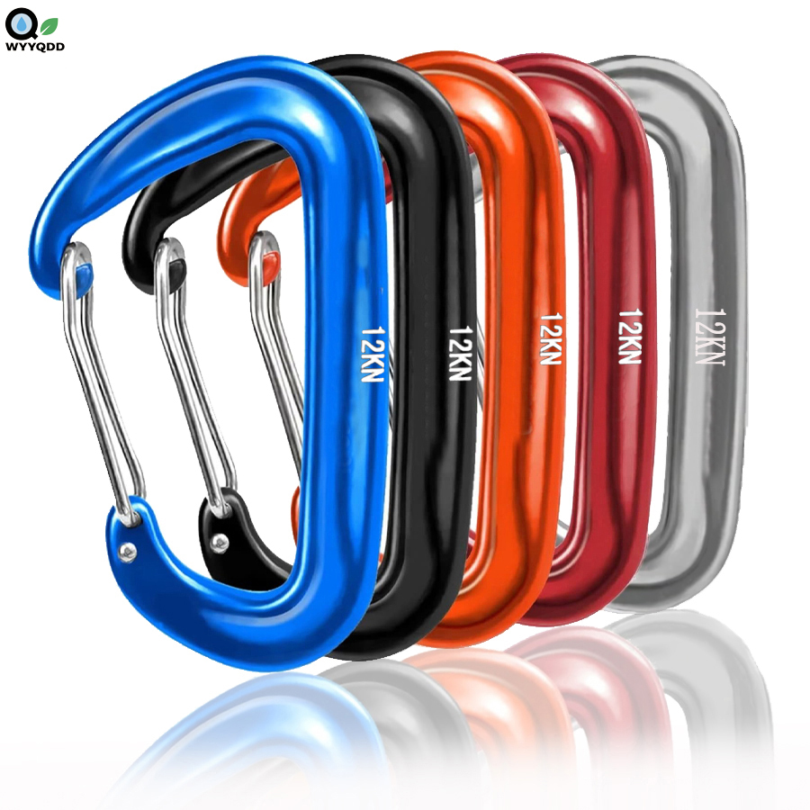 2/5 pçs mosquetão em forma de  - Carabiners Aluminum 12Kn Heavy Duty avaliação e preço