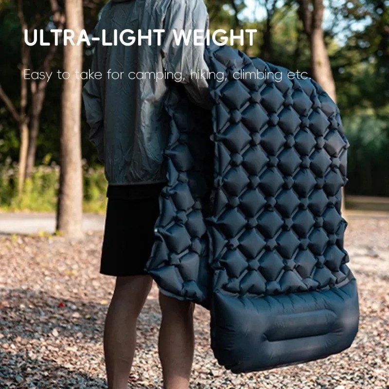 Colchões infláveis para campin - Inflatable Camping Sleeping Pad Pillow avaliação e preço