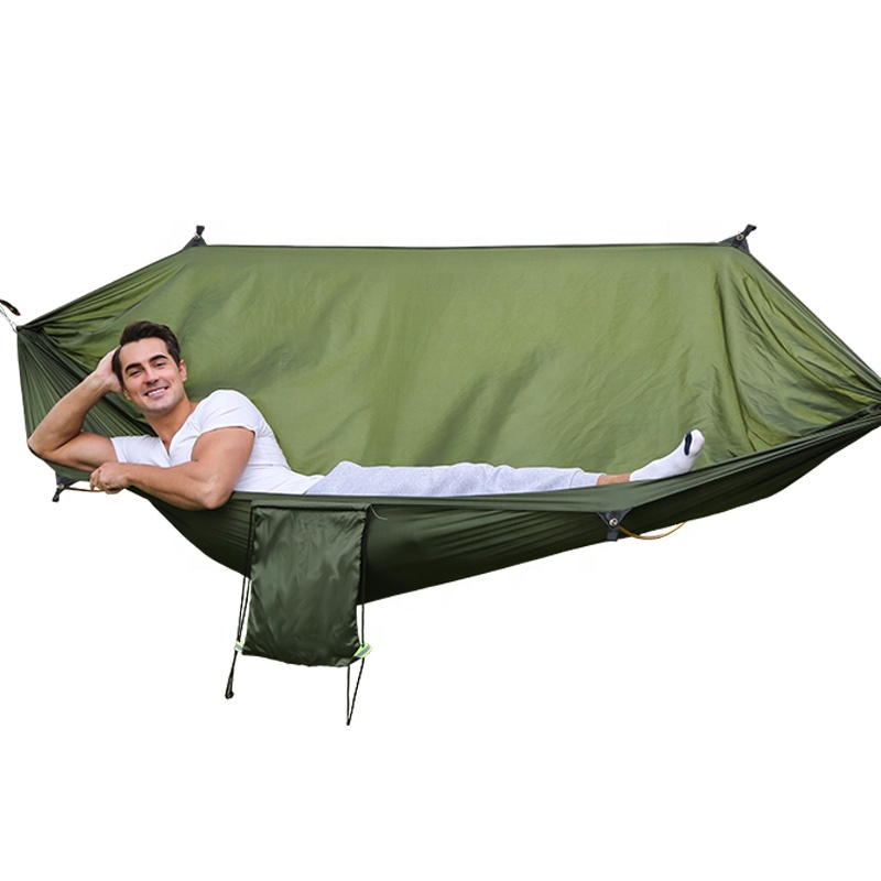 Rede de acampamento portátil d - Double Hammock Portable Parachute Nylon avaliação e preço