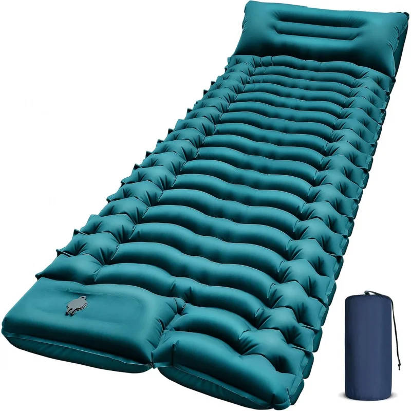 2026 Novo Colchão Inflável par - Inflatable Camping Sleeping Pad Pillow avaliação e preço